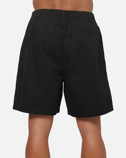 S Double Timeless Poplin Volley Beach Shorts Black