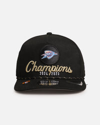 New Era Oklahoma City Thunder '25 NBA Champions Locker Room' 9FIFTY A-Frame Snapback Black