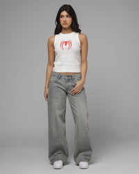 Loiter Marvel Spider-Man By Loiter Women's Spider Tank Off White