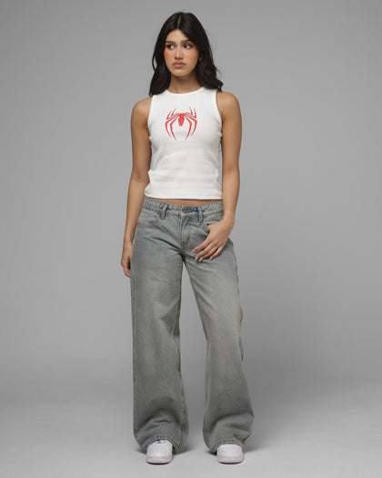 Loiter Marvel Spider-Man By Loiter Women's Spider Tank Off White