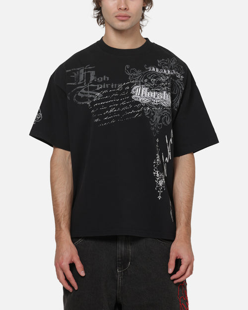 Worship Catharsis Box Crop T-Shirt Washed Black