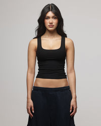 American Thrift Women's Scoop Neck Tank Black
