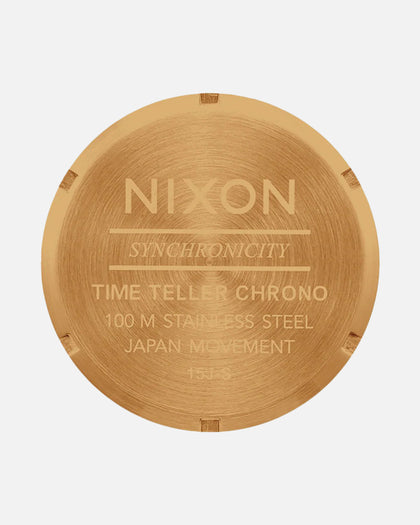 Nixon Time Teller Chrono Watch Gold/Green