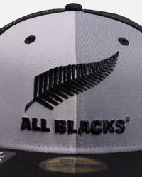 New Era New Zealand All Black 'Mono Pinwheel' 59FIFTY Fitted Grey