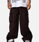 MNML Baggy Cargo Trouser Pants Burgandy