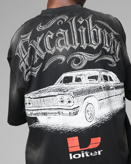 Loiter Lowrider Vintage T-Shirt Washed Black