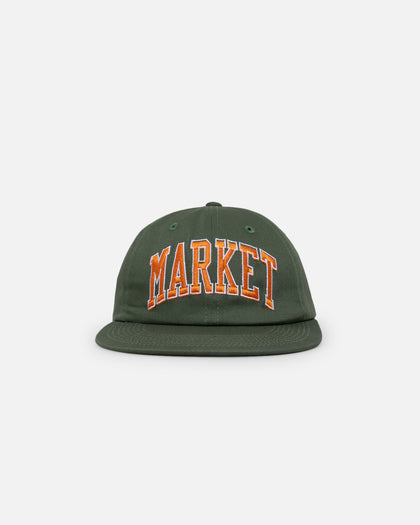 Market Offset Arc 6 Panel Snapback Hat Sage