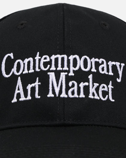 Market Contemporary Art 6 Panel Snapback Black