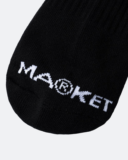 Market X Smiley Grand Slam Socks Black