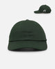 Malbon Washed Cotton Twill Strapback Evergreen