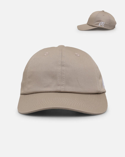Malbon Washed Cotton Twill Strapback Sand