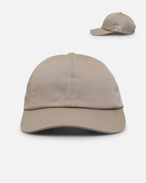 Malbon Washed Cotton Twill Strapback Sand