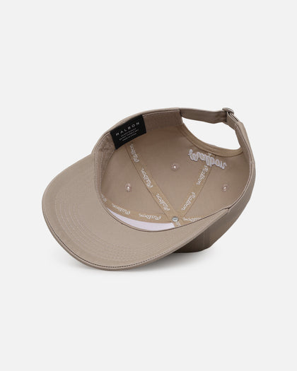 Malbon Washed Cotton Twill Strapback Sand