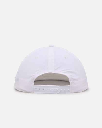 Malbon Pimento Nylon Rope 6 Panel Snapback White