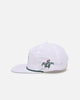 Malbon Pimento Nylon Rope 6 Panel Snapback White
