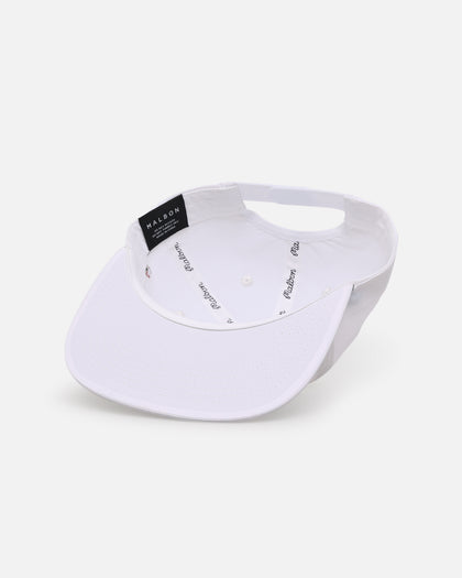 Malbon Pimento Nylon Rope 6 Panel Snapback White