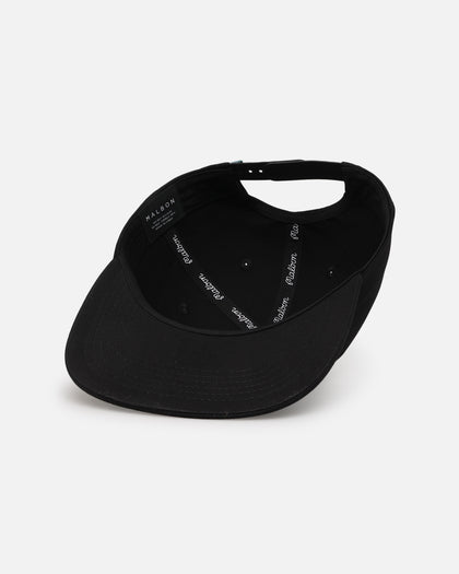 Malbon Pin High Painters 6 Panel Snapback Black