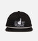 Malbon Cotton Twill Rope Snapback Hat Black/White