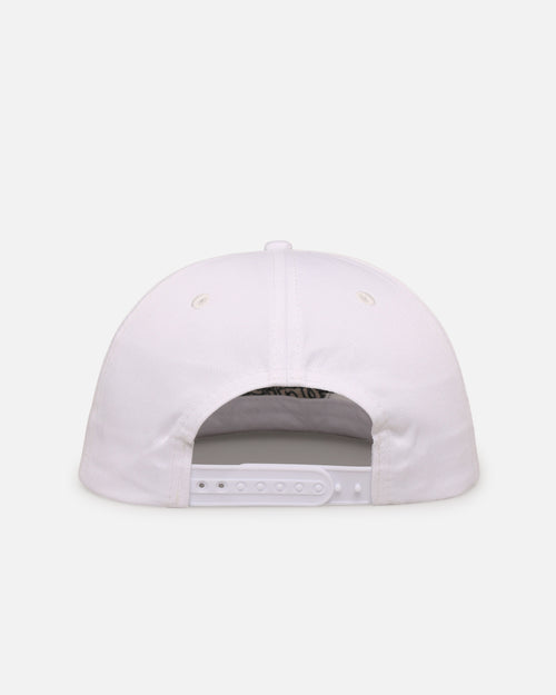 Malbon Cotton Twill Rope Snapback Hat White