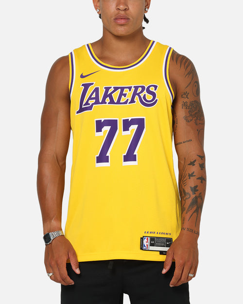 Nike Luka Doncic Los Angeles Lakers #77 Icon Edition 2022/23 Nike Dri-Fit NBA Swingman Jersey Amarillo/Doncic