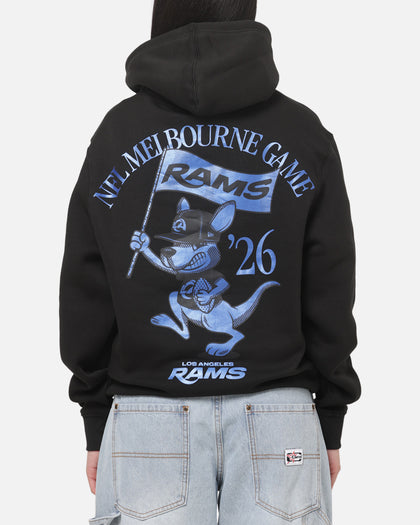 New Era Los Angeles Rams Kangaroo Flag Hoodie Black