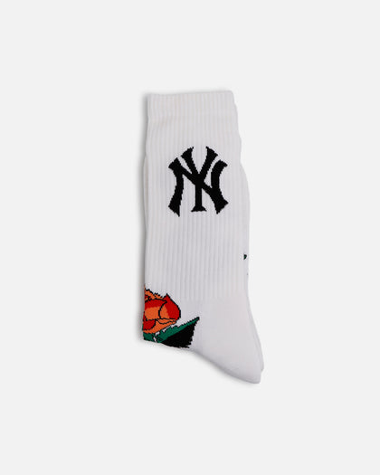 Pro Compression New York Yankees Rose Crew Sock White