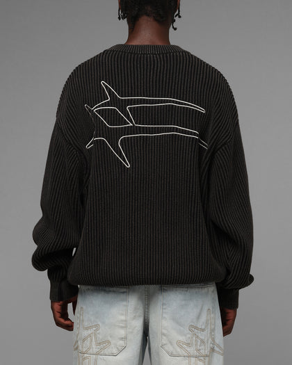 Loiter Star Born Knit Sweater Black