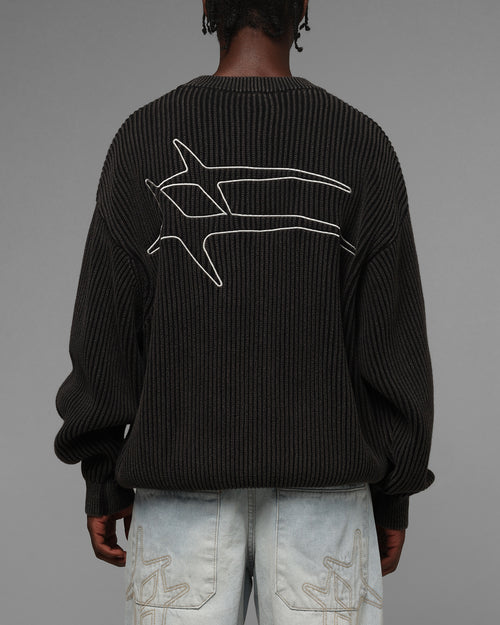 Loiter Star Born Knit Sweater Black