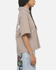 Ed Hardy Vandal Button Up Shirt Brown Check