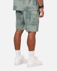 Saint Morta Solis Textured Shorts Petrol Green