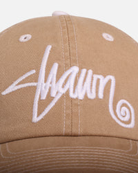 S Double Shawn Script Strapback Sand
