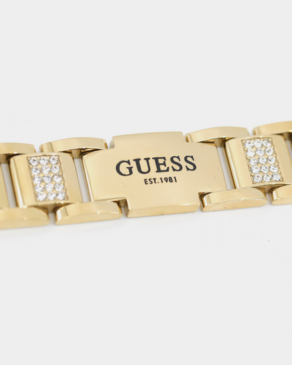 Guess Mainline 15mm Frontier Crystal Bracelet Gold