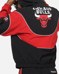 Mitchell & Ness Chicago Bulls Nylon Tracksuit Jacket Black/Red