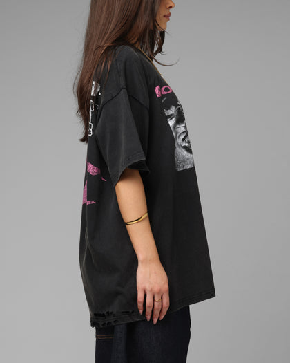 Loiter Silicone Premium Vintage T-Shirt Washed Black