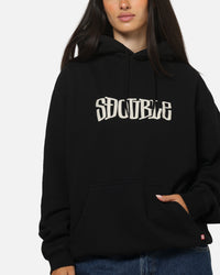 S Double Mid Block Fleece Hoodie Black
