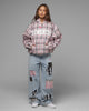 Loiter Racer Work Jacket Pink Plaid