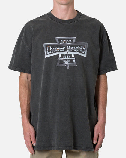 MNML Chrome Knights T-Shirt Washed Black