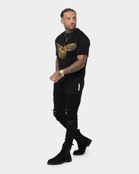 Saint Morta Bird Of Prey Lafayette T-Shirt Black/Gold