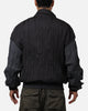 Diet Starts Monday Crinkled Nylon Track Jacket Black/Grey
