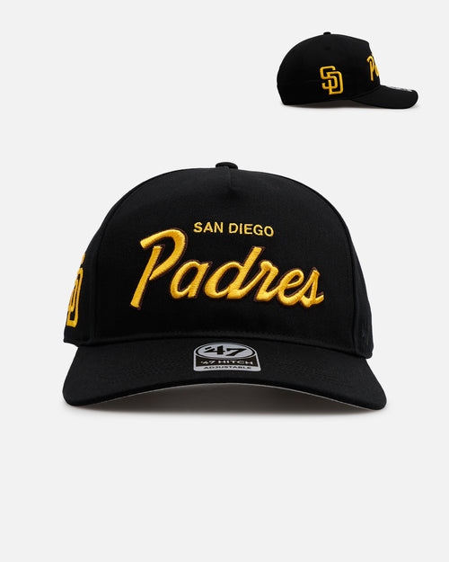 47 Brand San Diego Padres 'Black Dome Script' 47 Hitch Snapback Black