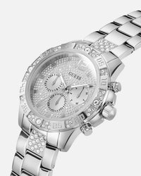 Guess Mainline Majesty Crystal Watch Silver