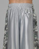 Loiter Impact Satin Shorts Grey Distressed Camo