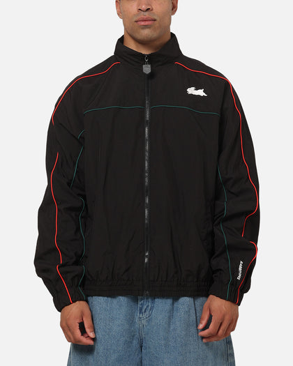Bleacher Athletic South Sydney Rabbitohs NRL Midweight Spray Jacket Black