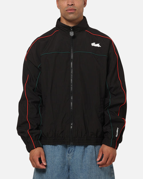Bleacher Athletic South Sydney Rabbitohs NRL Midweight Spray Jacket Black