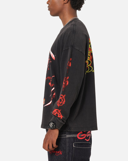 73Studio X Diablo Halloween Evil Is Coming Back Long Sleeve T-Shirt Vintage Black