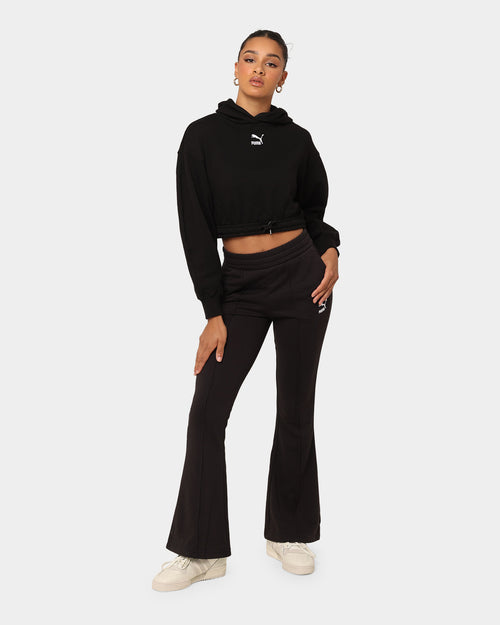 Puma Women's Classics Cropped Hoodie Puma Black