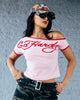 Ed Hardy Women's Aline Baby T-Shirt Pink/Red