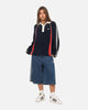 Adidas Retro Remix Teamgeist Long Sleeve Polo Night Indigo