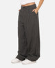 Carre Heritage Pleated Pants Black Pinstripe