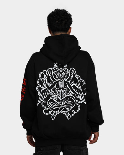 Rats Get Fat Baphomet Hoodie Black